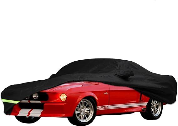 YIXIN Waterproof Car Covers for 1964-1973 Ford Mustang Car Cover 190T Covers Customer Fit 100% Waterproof Windproof Strap & Double Door Zipper Up to 190 L (Ford Mustang: (1964-1973))