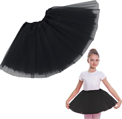 Girls Tutu Skirt 3 Layered Tulle Tutu Skirts for 0-8 Year, Birthday Dance Kids Halloween Costume Cosplay Party Supplies