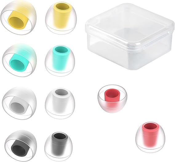 5 Pairs KBEAR 07 Ear Tips, KINBOOFI KZ ZS10 PRO Silicone IEM Eartips Earbuds for KZ ZST ZS10 PRO X AS10 AS24 ZSN ZSN PRO X ZSN PRO ZS10 PRO2 TANGZU WANER CCZ DC02 DC01-PRO Wired HeadphoneSML