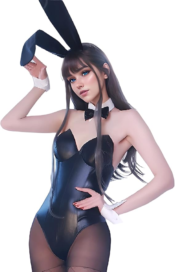 Bunny Costume Women Bunny Girl Suit Anime Role Play Senpai Cosplay One Piece Bodysuit Stockings Set for Women Outfit