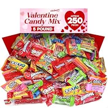 Bulk Christmas Candy Variety Pack 5 Pound - Individually Wrapped Assorted Candies for Stocking Stuffers, Holiday Parties, Pinata Fillers, Classroom, Office Bowls & Treats - Approx. 250 Pieces