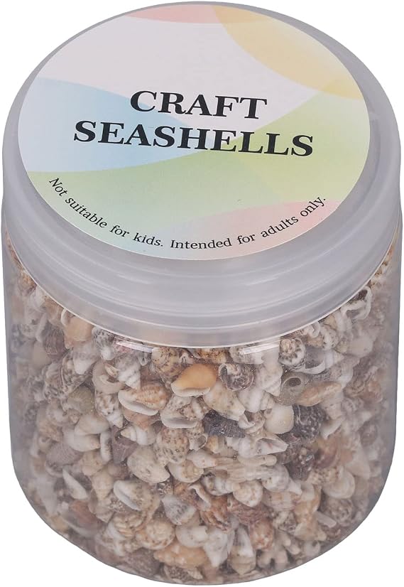 Natural Tiny Sea Shells for DIY Crafts and Decor Mixed Spiral Conch Shells for Fish Landscaping, Drift Bottle Embellishments, and Coastal Home Accents