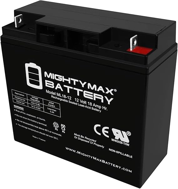 Mighty Max Battery 12V 18AH SLA Battery for DR Field and Brush Mower