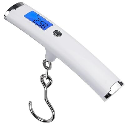 Digital Luggage Weight Scale High Precision Scale with 110lbs  50kg Capacity Portable Handheld Scale for Outdoor Travel Accessories Cover Backlit LCD Digital Display Luggage Weight Scale