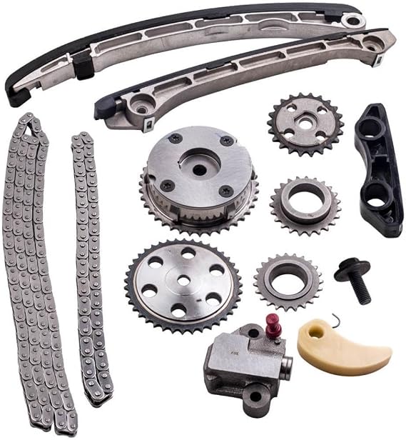 Timing Chain Kit with Cam Gear L3 VDT 1L5Z6268AA 1S7Z6A895AA VVT Actuator Compatible with CX7 3 6 CX7 2 3L Turbo Speed 3 6 2006 2012 Models