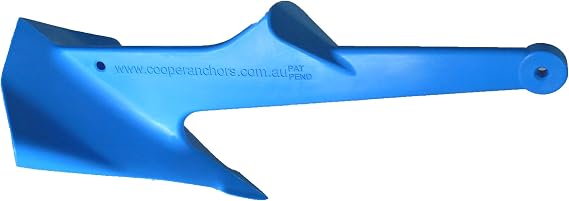 COOPER ANCHOR 1Kg/2.2lb - Nylon - PWC Anchor Jetski Anchor and Boat Anchor to 3.5m/12ft
