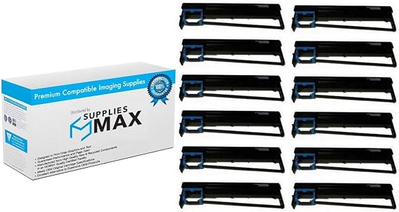 Compatible Replacement for TallyGenicom Dascom 1125/1325/DS-300 Black Printer Ribbons (12/PK) (MMT099001_12PK)