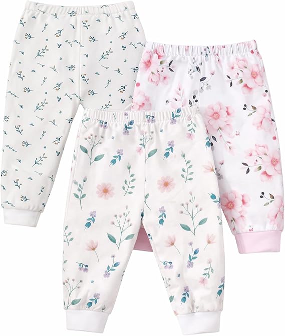 Baby & Toddler Jogger Pants, Soft Stretchy 3-Pack