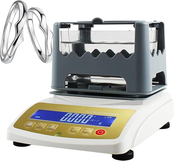 Gold Density Meter, Gold Purity Analyser, Electronic Gold Karat Tester, with Digital Display, for Jewelers, Pawnshops, Precious Metal Dealers,1200K
