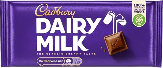 Cadbury Dairy Milk Gift Official, Creamy Chocolate Sharing Bar, 95 g