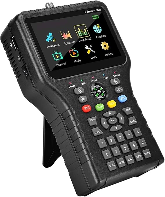 Finder Max Satellite Signal DVB-S/S2/S2X H.264/H.265 (8 Bit) Meter ACM Precise Detection