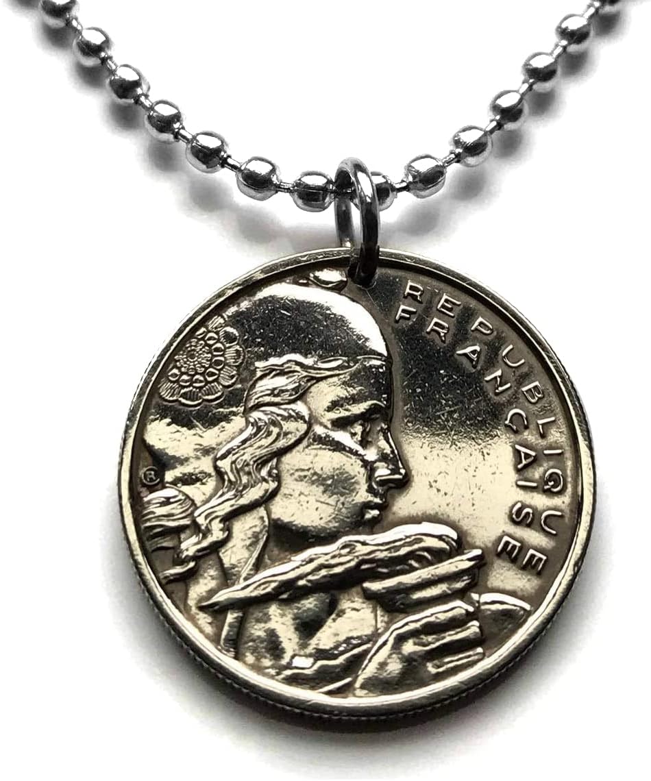 1954 France 100 Francs coin Womens pendant French jewelry Marianne Paris Marseille Lyon Toulouse Montpellier Mont Saint-Michel Nice Lille Strasbourg Bordeaux Versailles Nantes Le Havre Toulon n000065