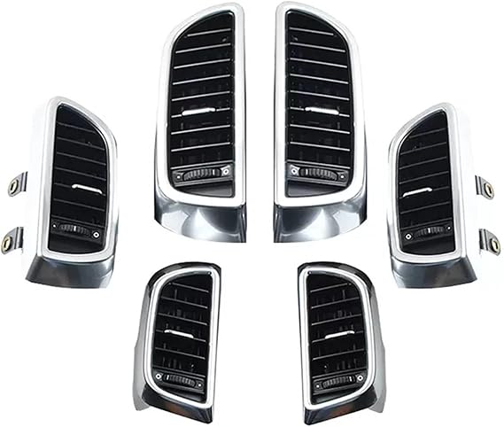 Auto LHD Front Rear Left Right Air Conditioning Outlet Air Vent Compatible for Porsche Cayenne 2011-2016(6pcs whole set)