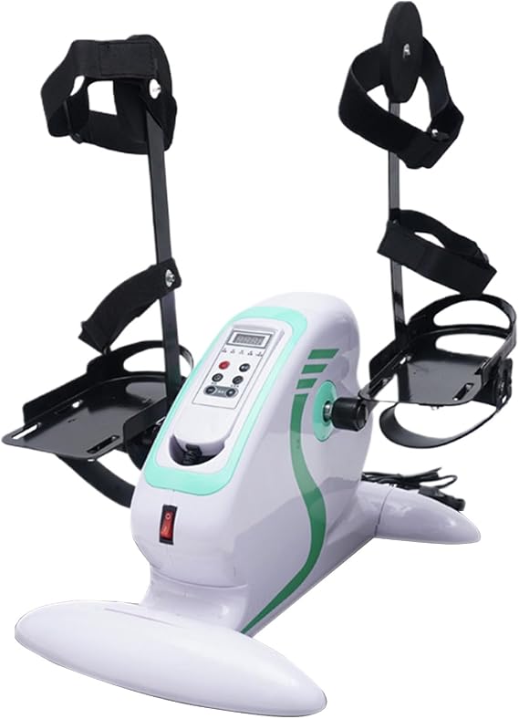 Motorized Exercise Cycle/Bike, Mini Electric Pedal Exerciser, Exercise Bike with Leg Protector Bracket, Rehabilitation Trainer for Elderly Handicapped and Disabled