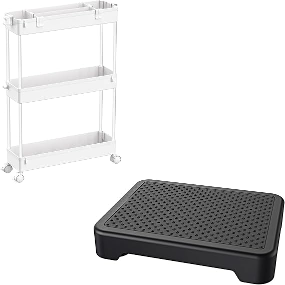 SPACELEAD Storage cart and Step Stool