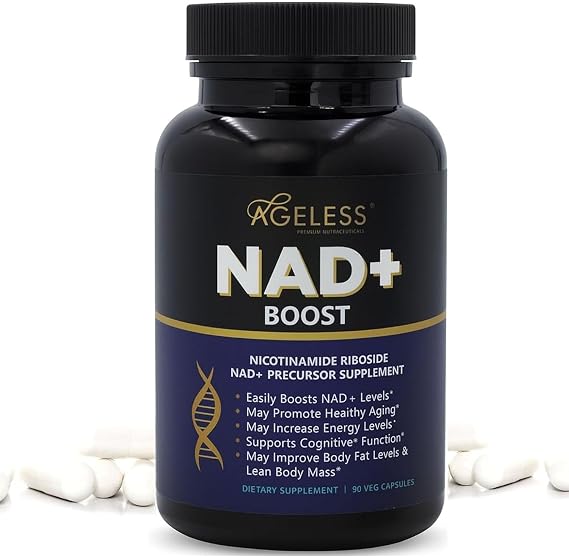 Ageless NAD+ Supplements for Women & Men | 300mg Nicotinamide Mononucleotide