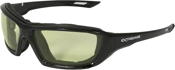 Radians XT1-LIRAF Extremis Full Black Frame Safety Glasses with Low IR Anti-Fog Lens, One Size