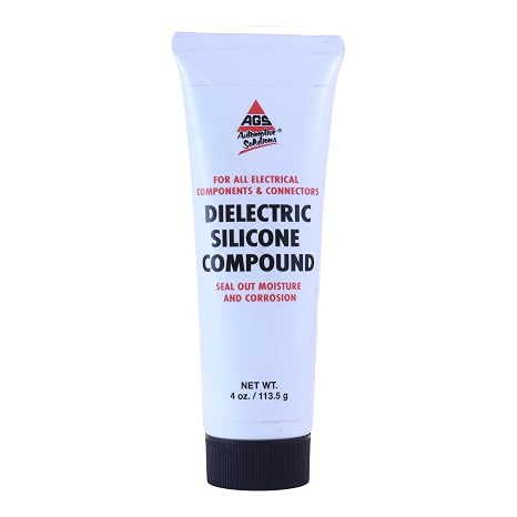 AGS Dielectric Silicone Grease Compound for All Electrical Components and Connectors, 4oz Tube, Dielectric Grease, Versatile Applications, Spark Plugs, Ignition Modules and Coils