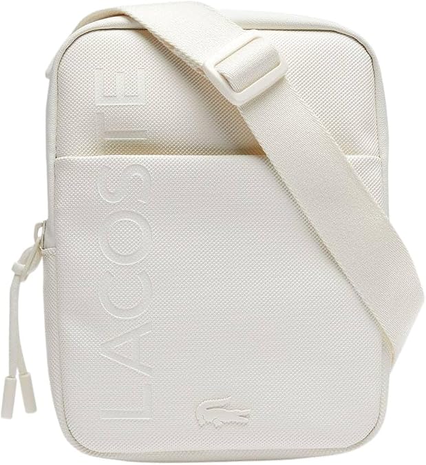 Lacoste Men's L.12.12 Branded Zippered Flat Bag
