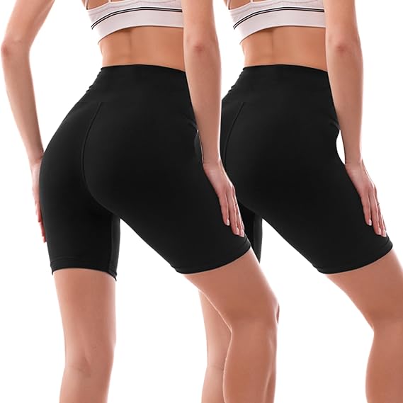 Ipletix 2 Pack Biker Shorts Women Spandex Workout Shorts