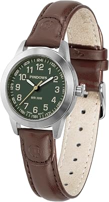 PINDOWS Watches for Women, Classic Business Analog Quartz Small Ladies Watches, 3ATM Waterproof Fashion Dress Watch with Easy-to-Read Luminous Dial
