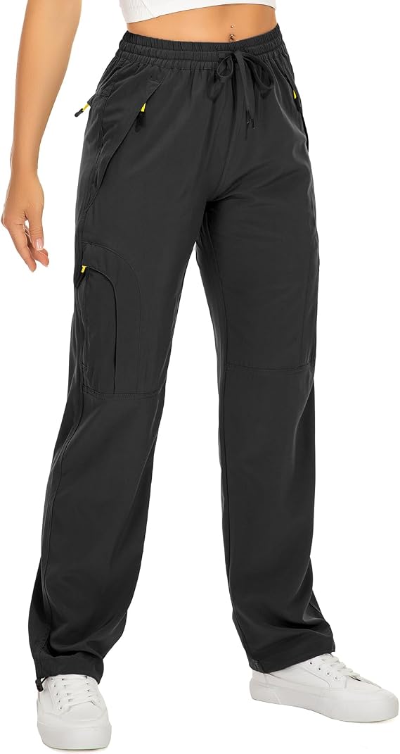 Toomett Womens Hiking Cargo Pants UPF 50 Quick Dry with Zipper Pockets