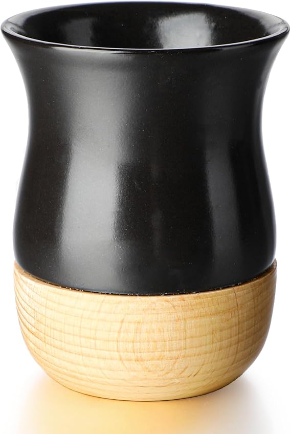 Yerba Mate Cup Set, Ceramic Mate Tea Cup 7 oz Tea Cup Set with 1 Straw