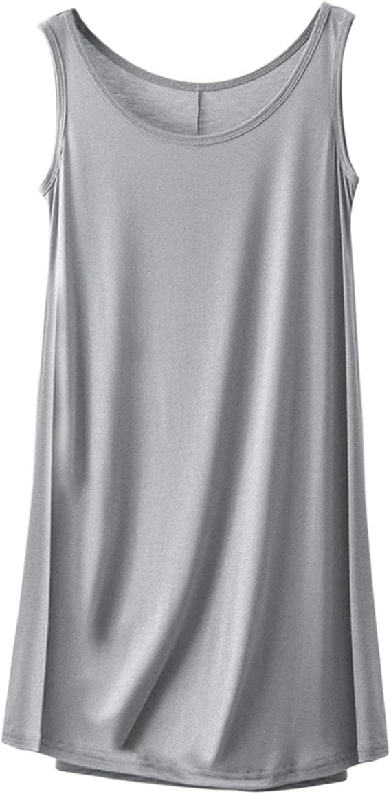 Womens Tank Dresses Mature Ladies Short Dress Lounge Pajama Nightgown Loungewear Loose Fit Sleepwear House Outfit