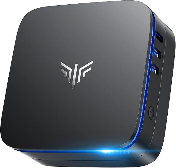 KAMRUI AK1PLUS Mini PC Computer, Intel Celeron N5095 (Up to 2.9GHz), 16GB RAM 256GB SSD, Dual 4K Mini Desktop Computer, Support 2.5'' SSD Expansion, WiFi, Bluetooth, Ethernet, Business Home Office PC