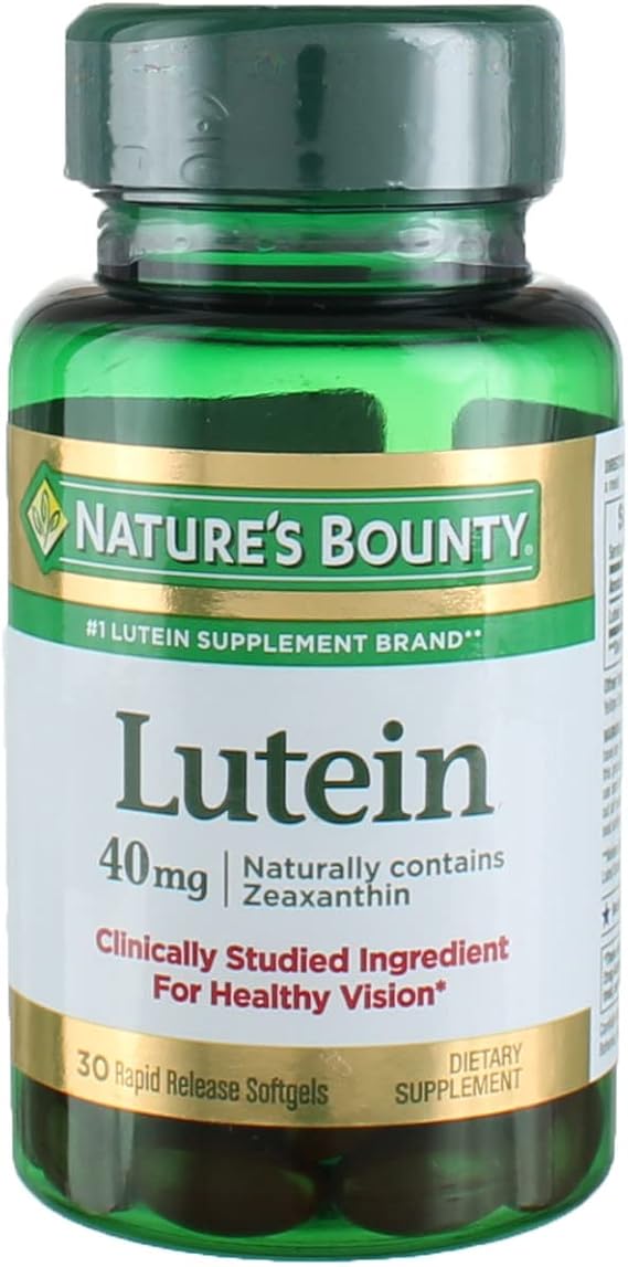 Natures Bounty Lutein, 40 mg, 30 Softgels