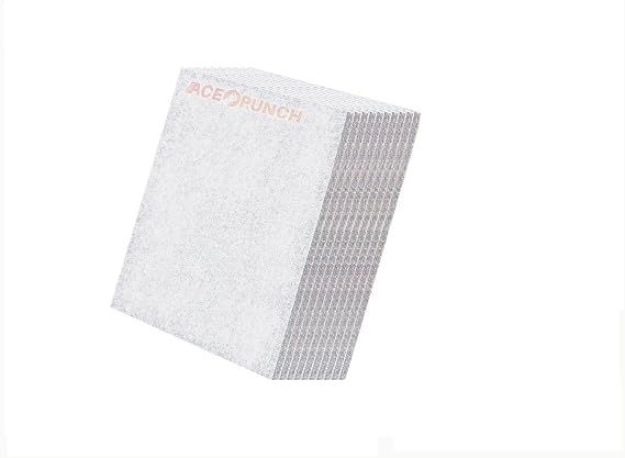 Soundproof Insulation Polyester Absorption Panel White 12 x 12 inches 10 Pieces AP1093