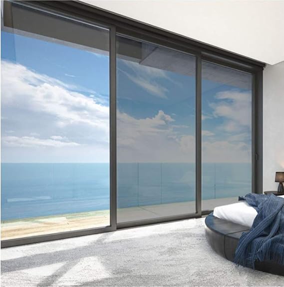 Sugo Premium One Way Mirror Privacy Reflection Window Tint Film Energy Saver *Multiple Sizes* (3FT x 24FT, Clear 35% VLT)