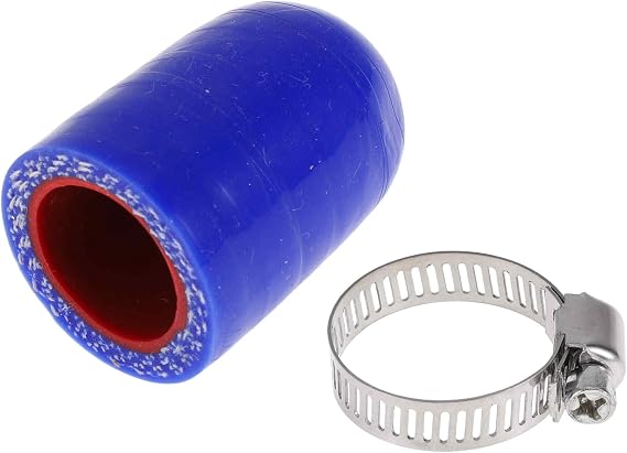 ACROPIX 5/8" 16mm ID Silicone Rubber Hose End Cap 4-ply Polyester for Coolant Turbo Bypass Valve Vacuum 30mm Blue Outside and Red Inside