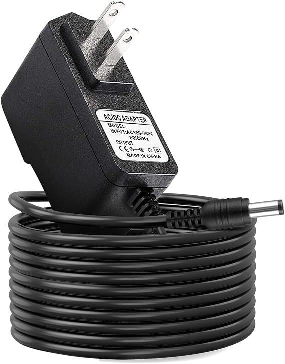 ycwwzzh 9V AC/DC Power Adapter Charger Compatible for DYMO LabelManager LM-160 500TS 100 150 220 P 350 LM210D LM-200, Rhino 6000 5200 4200 Handheld Label Maker Printer Charger 15519 40077 Power Cord