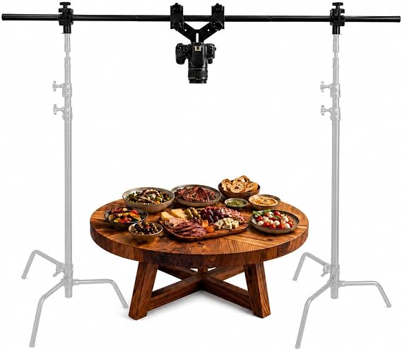 Glide Gear OH 75 Overhead Mount DSLR, Smartphone 6ft Adjustable Pole, Top-Down Rig, 15lb Capacity, Aluminum Build