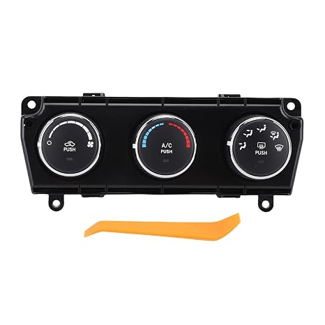 Front AC Heater Climate Control Module, AC Heater Climate Control Panel Replacement Switch for 2011-2013, ABS Material, User Friendly Design for OEM 55111168AI