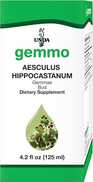 UNDA Gemmo Therapy Aesculus Hippocastanum, 4.2 fl. oz. | Horse Chestnut Bud Extract, Traditional Gemmotherapy Preparation, Biodynamically Grown Herbs*