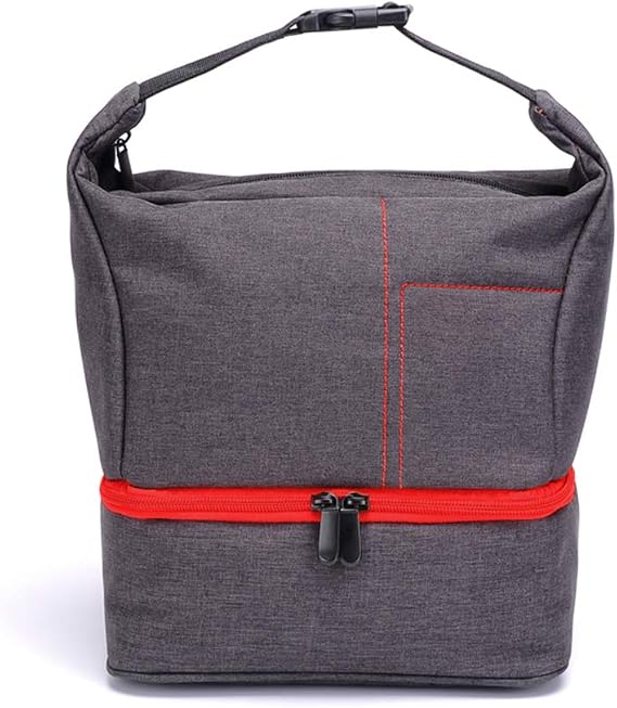 Camera Case Bag - Waterproof Lightweight Handle Shoulder Messenger Bag Compatible for Canon Sony Nikon Digital Camera (Red)