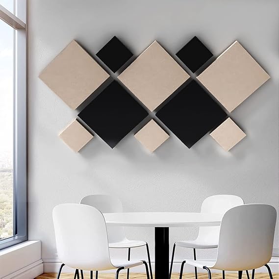 DMD Butterfly Acoustic Panel Design Pack: 10 Pcs 5)2'x2'x2" 5)1'x1'x2" 3-stone & 2-charcoal