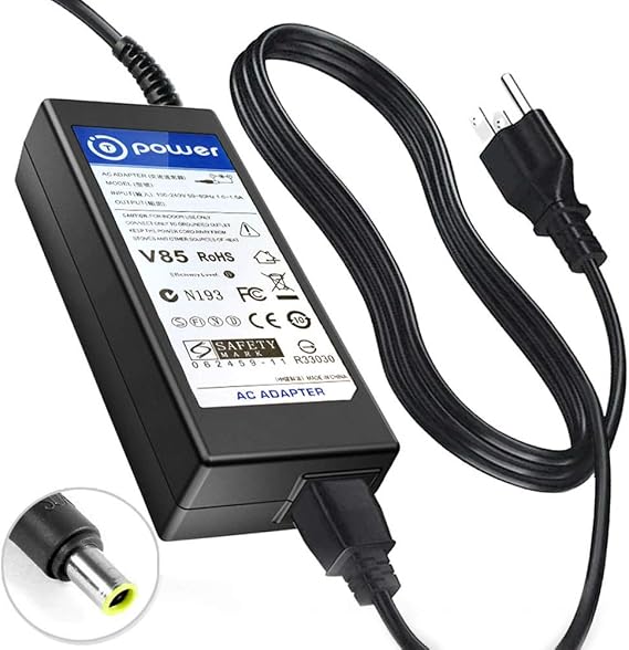 T-Power 12V~24V Charger for Jackery Portable Power Station Explorer 160 240 300 E160 E240 E300 HLS-290 Peak 150w 400W PN: 32120000, 56101600 Power Supply Ac Dc Adapter