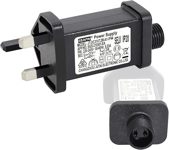 31V 7.2W String Light Indoor-Outdoor Power Adapter for CZJUTAI JT-DC31V7.2W /6W /4.5W-IP20 Christmas Lighting [U572]