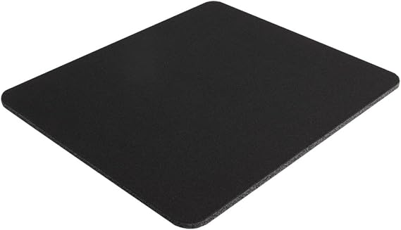 Belkin Large Mouse Pad, 8 Inch by 9 Inch, for Computer or Gaming Mouse Pad, Non-slip Base, Neoprene Backing and Jersey Surface for Smooth Mouse Control and Pinpoint Accuracy (Black)