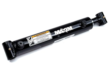 Maxim WT Welded Cylinder: 3 Bore x 24 Stroke - 1.5 Rod Diameter, 3000 PSI with SAE #8 Port Size, Retracted: 32 and Extended: 56, 1" Pin Dia., 288342