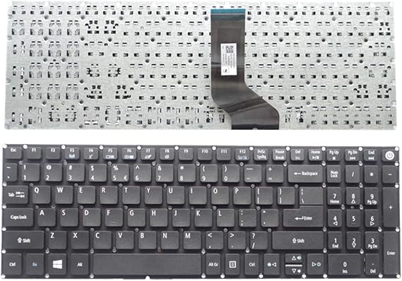 Laptop Replacement US Layout Keyboard for ACER ASPIRE E5-573 ES-573G E5-722 E5-772 E5-573G E5-573T Black