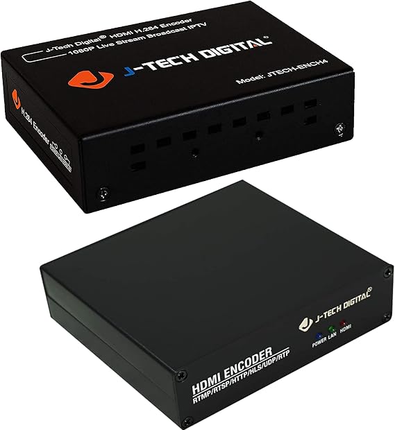 J-Tech Digital HDMI H.264 IPTV Encoder and HDMI H.264 IPTV Encoder with Audio Embedder