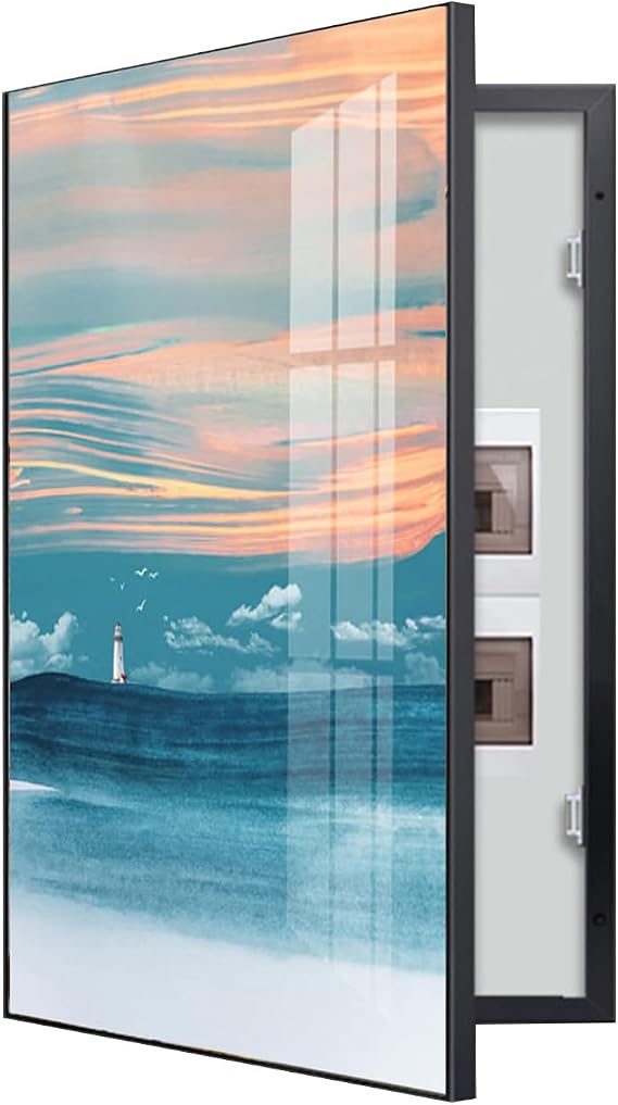 fuse box cover cabinet decorative, Electrical Panel Cover Decorative - Hide Meter Electric Meter Box Decorative Painting - Wall Mounted Electrical Panel Cover - Various Styles Available - Ideal for Yo