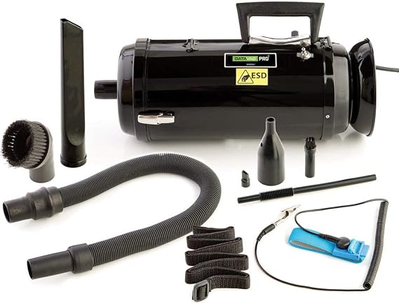 MetroVac 117-117261 Model DV3ESD1 DataVac 3 ESD Safe 2-Speed Maintenance System,1.7 Peak HP Motor, 7.5 Amps, 900 Watts, 100 CFM Airflow