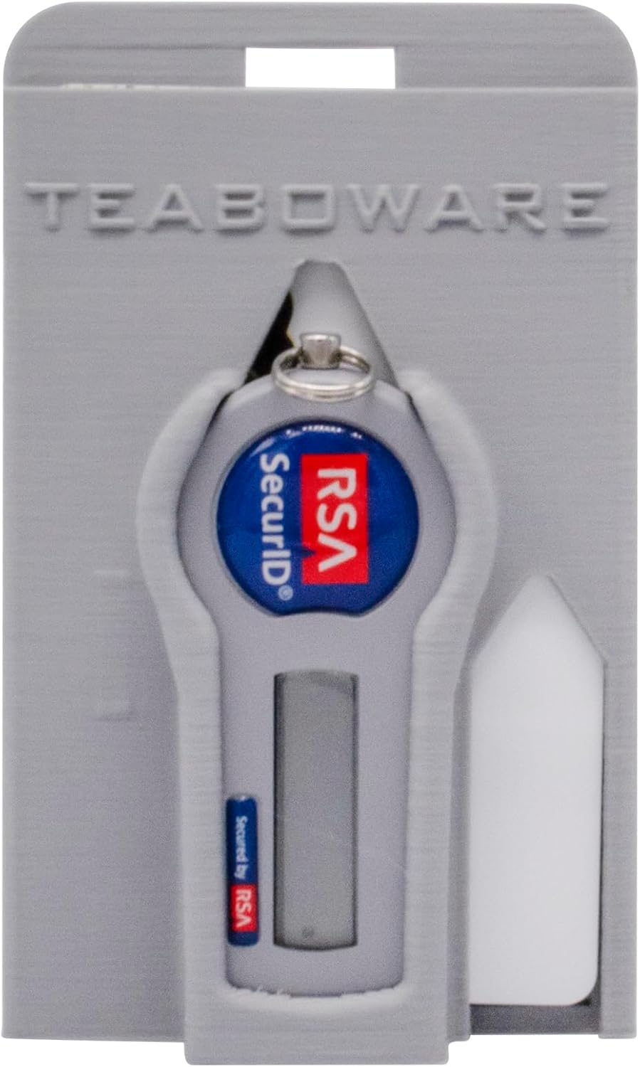RSA Token Double Badge Holder (Double, Silver-Gray)