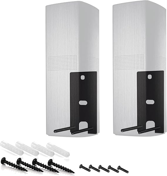 Dinghose Wall Brackets Compatible with Bose Surround Speakers 700,OmniJewel Lifestyle 650 Home Entertainment System (Black)