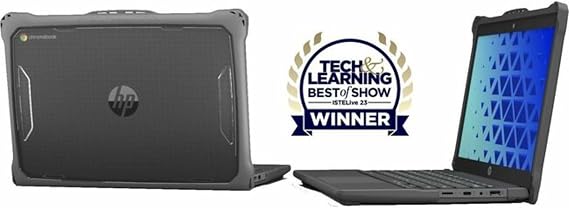 Extreme Shell-F2 Slide Case for HP Fortis X360 Chromebook G5 11 GrayClear - For HP Chromebook - Gray, Clear - Shock Absorbing, Scratch Resistant, Damage Resistant, Impact Resistant, Dirt Resi